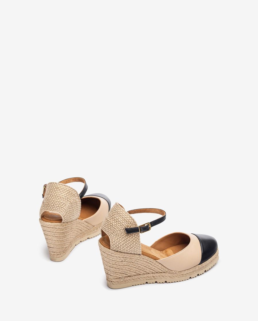 Espadrilles à bout ouvert Unisa pour femme - Beige