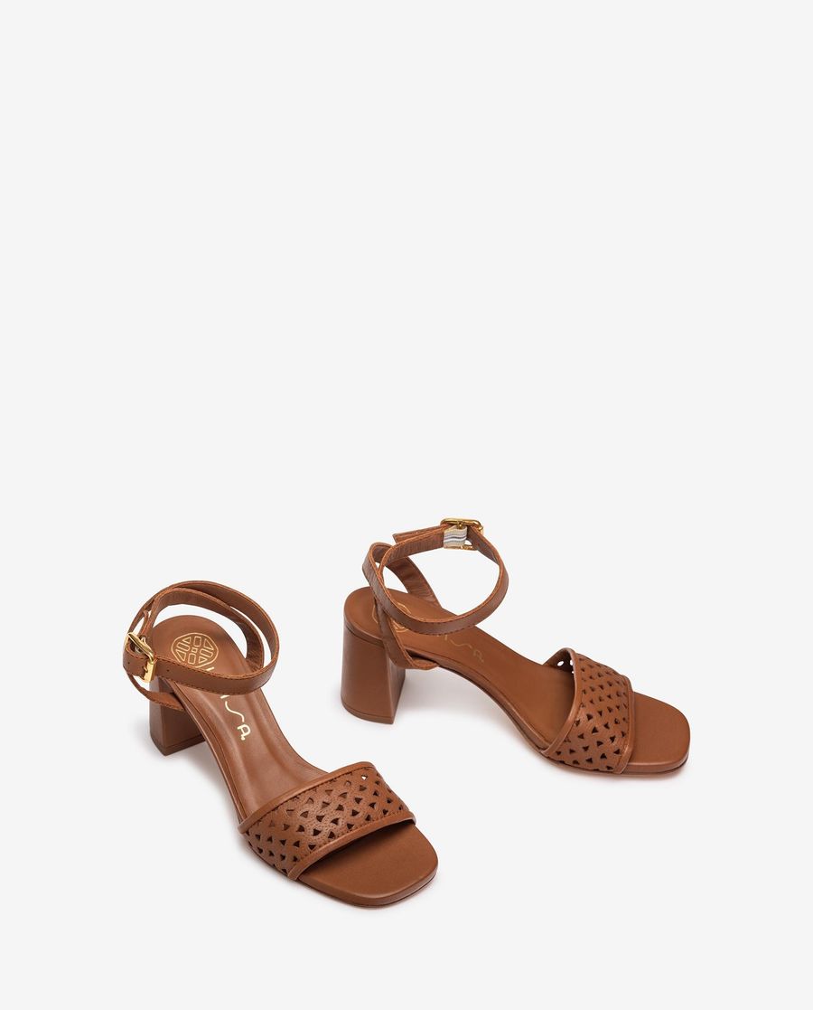 Sandales à bout ouvert Unisa pour femme - Marron