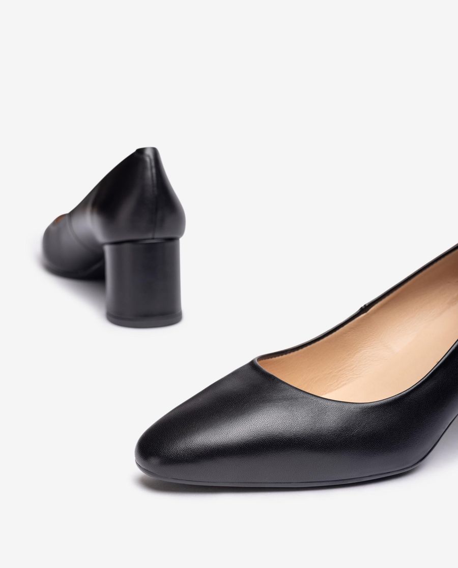 Escarpins à bout carré Unisa pour femme - Noir