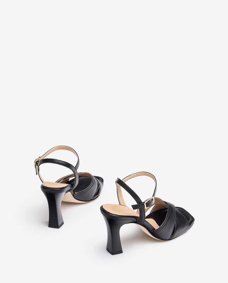 Sandales à lanières croisées Unisa pour femme - Noir