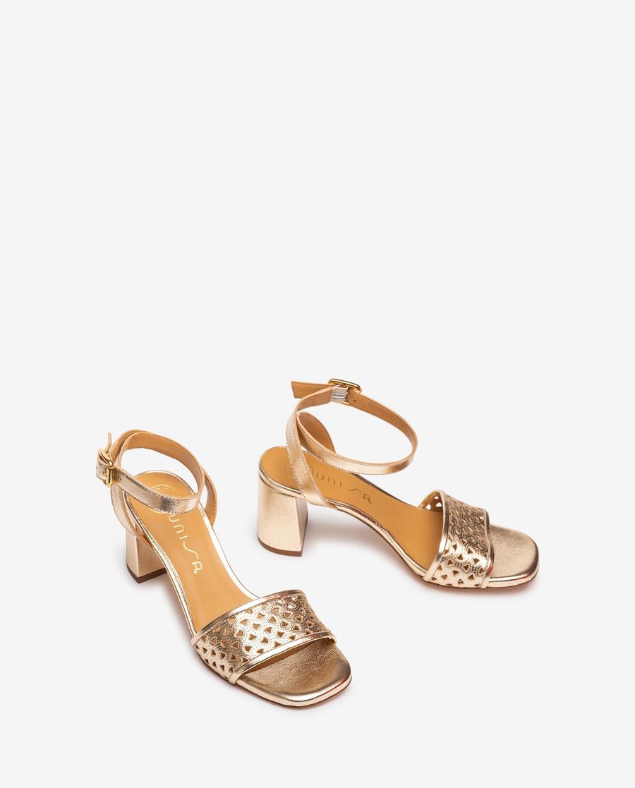 Sandales cloutées Unisa pour femme - Doré