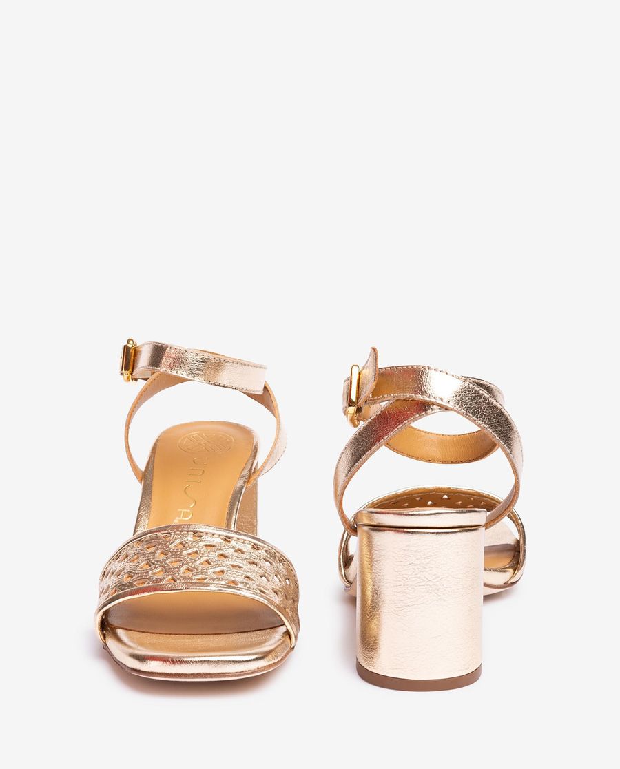 Sandales cloutées Unisa pour femme - Doré