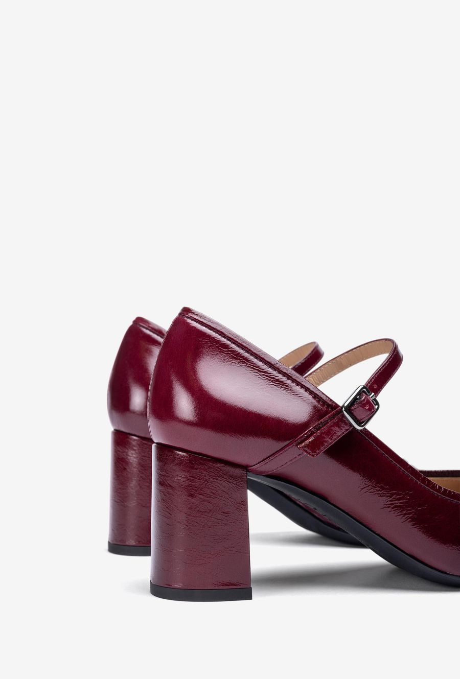 Ballerines Mary Jane à talon carré Unisa - Rouge