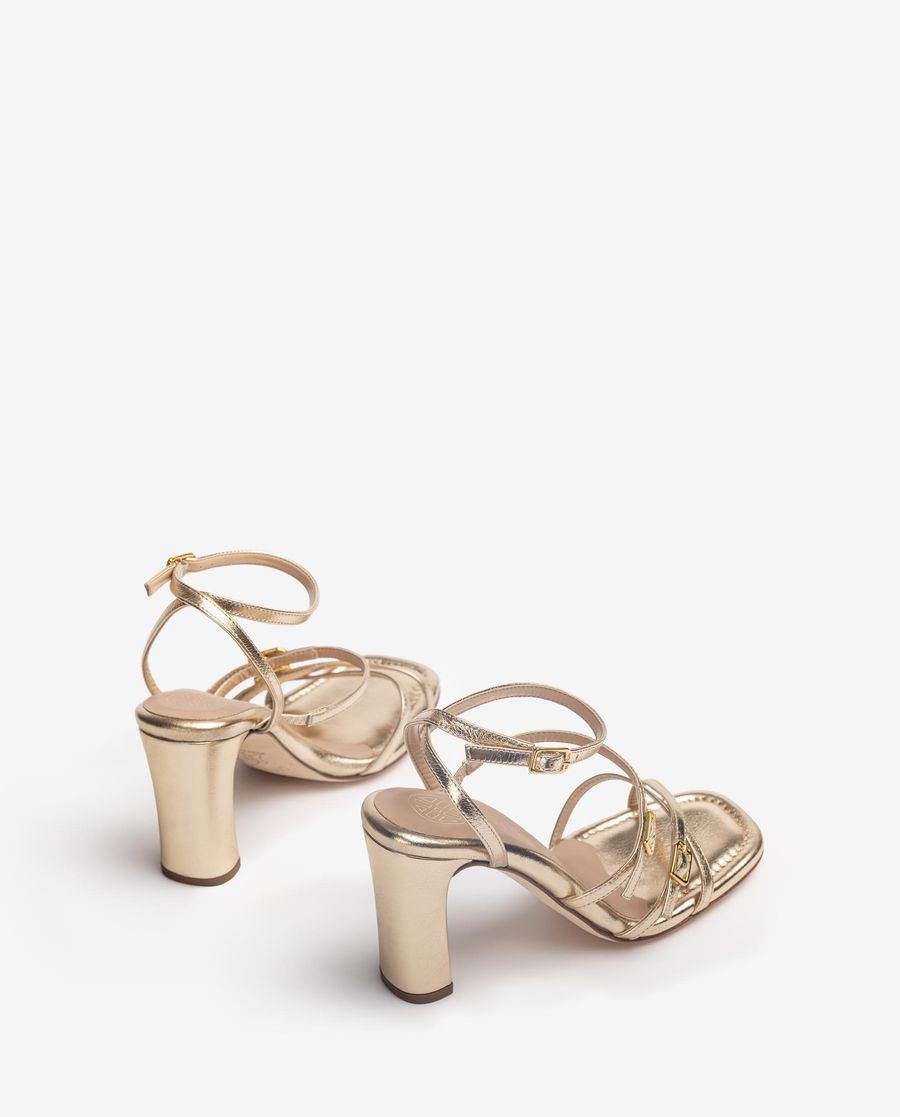 Sandales Unisa à lanières et talons hauts pour femme - Doré