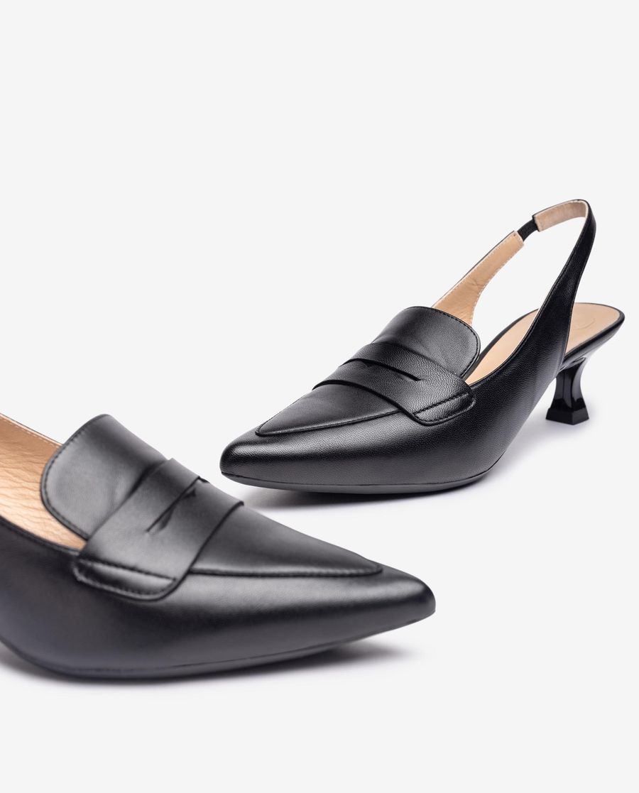 Unisa Chaussures à bride arrière avec masque pour les yeux - Noir