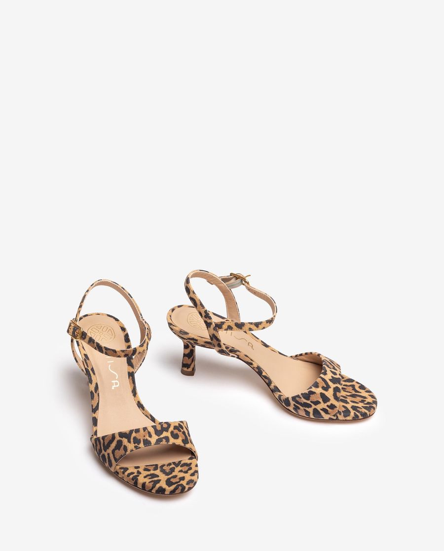 Sandales à talon moyen Unisa pour femme - Marron