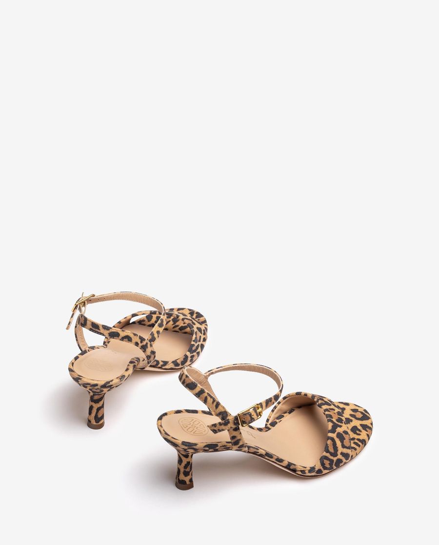 Sandales à talon moyen Unisa pour femme - Marron
