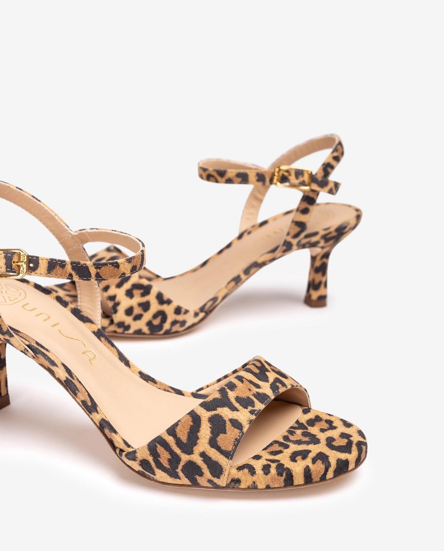 Sandales à talon moyen Unisa pour femme - Marron