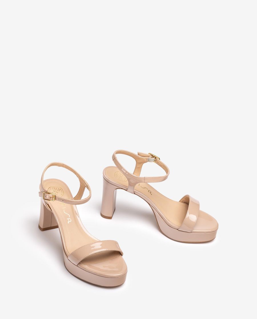 Sandales à plateforme et talons Unisa pour femme - Rose