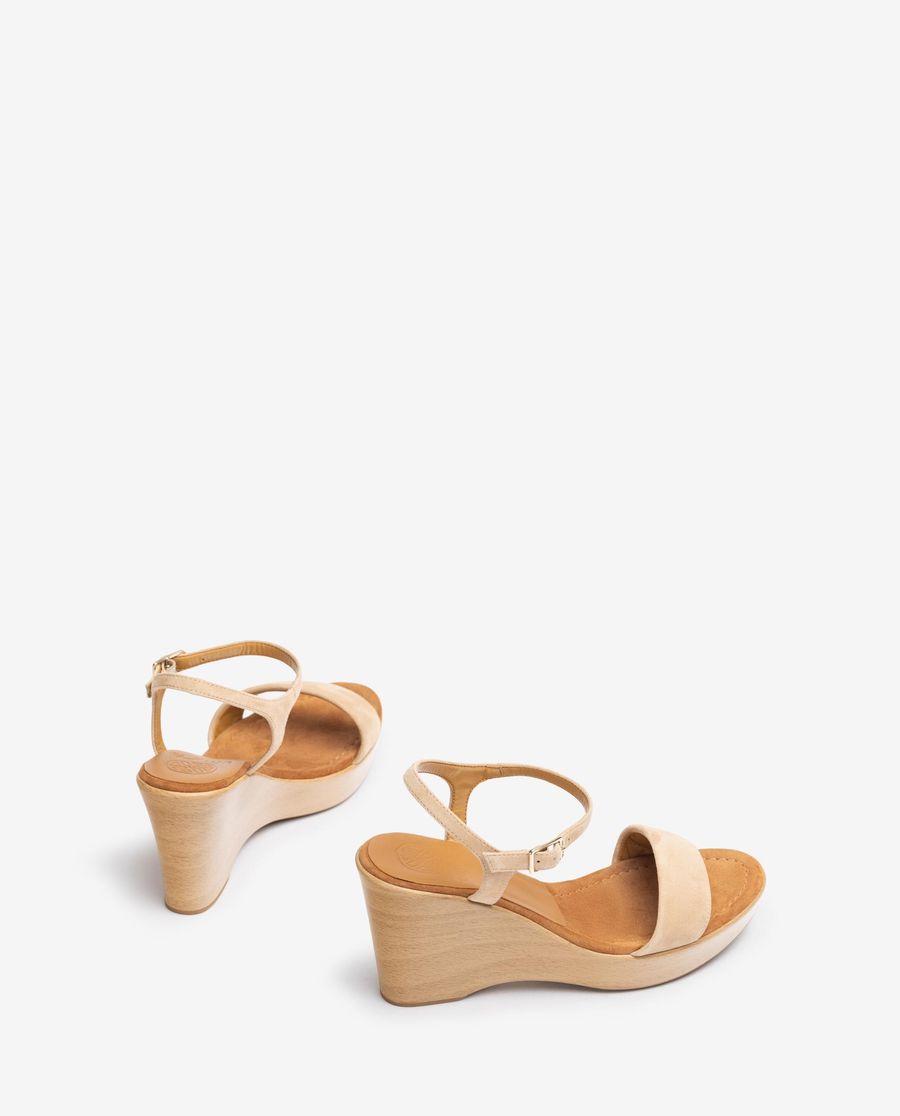 Sandales en daim Unisa pour femme - Beige