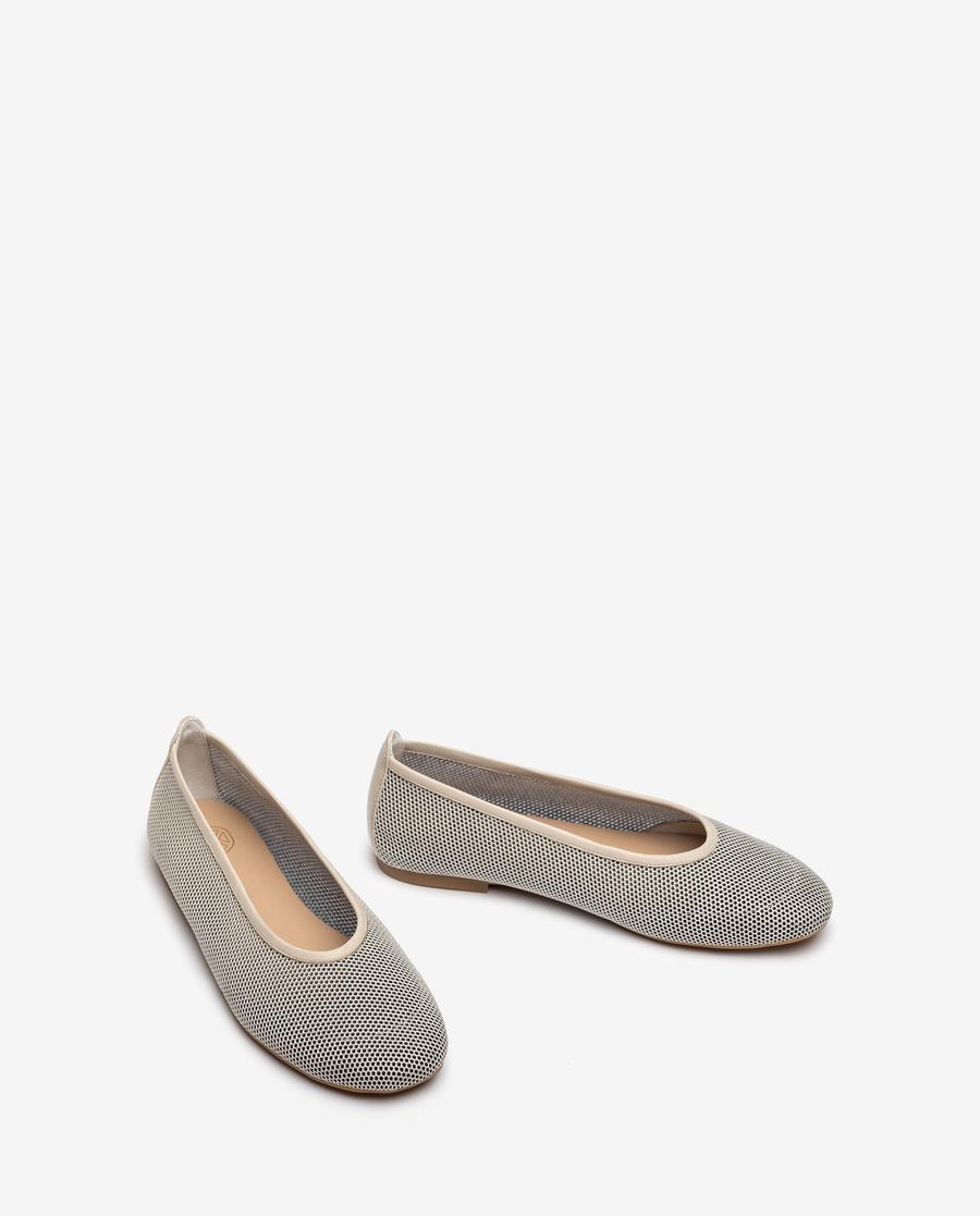 Unisa Ballerines en résille pour femme - Blanc
