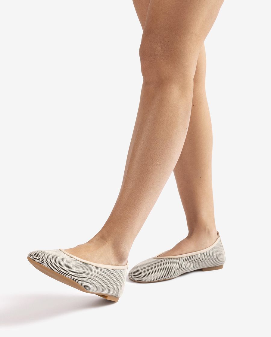 Unisa Ballerines en résille pour femme - Blanc