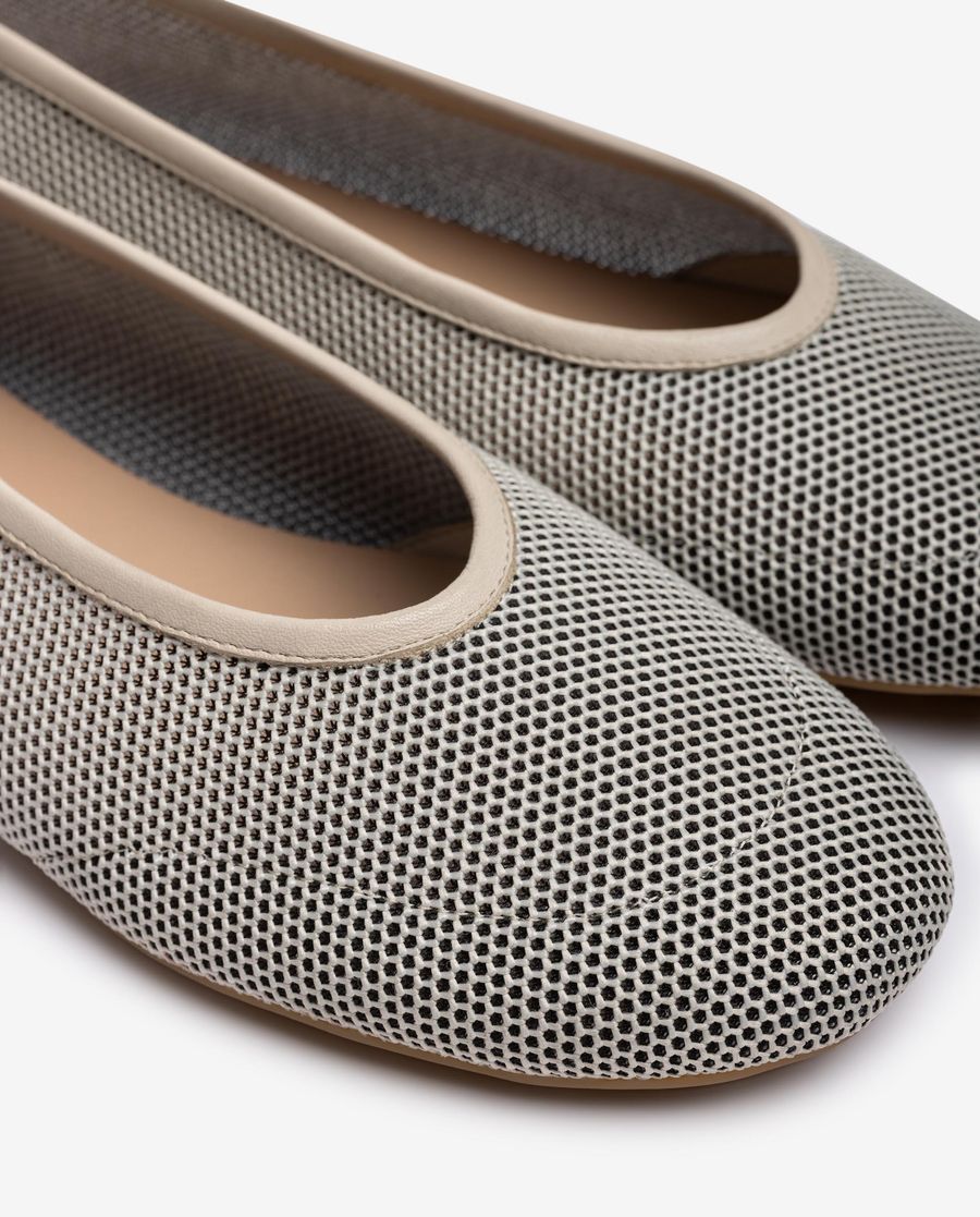 Unisa Ballerines en résille pour femme - Blanc
