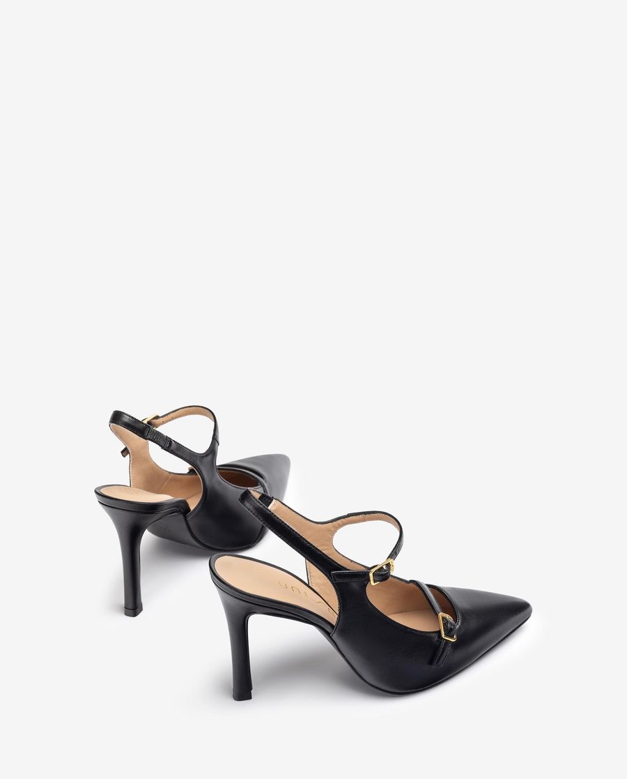 Sandales Unisa Femme à bride arrière et boucles - Noir