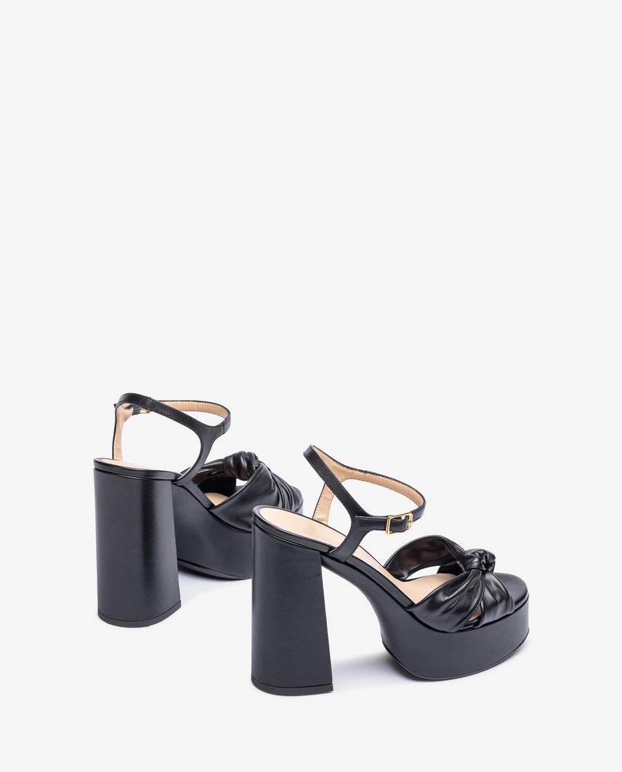 Sandales à talons hauts et plateforme Unisa pour femme - Noir