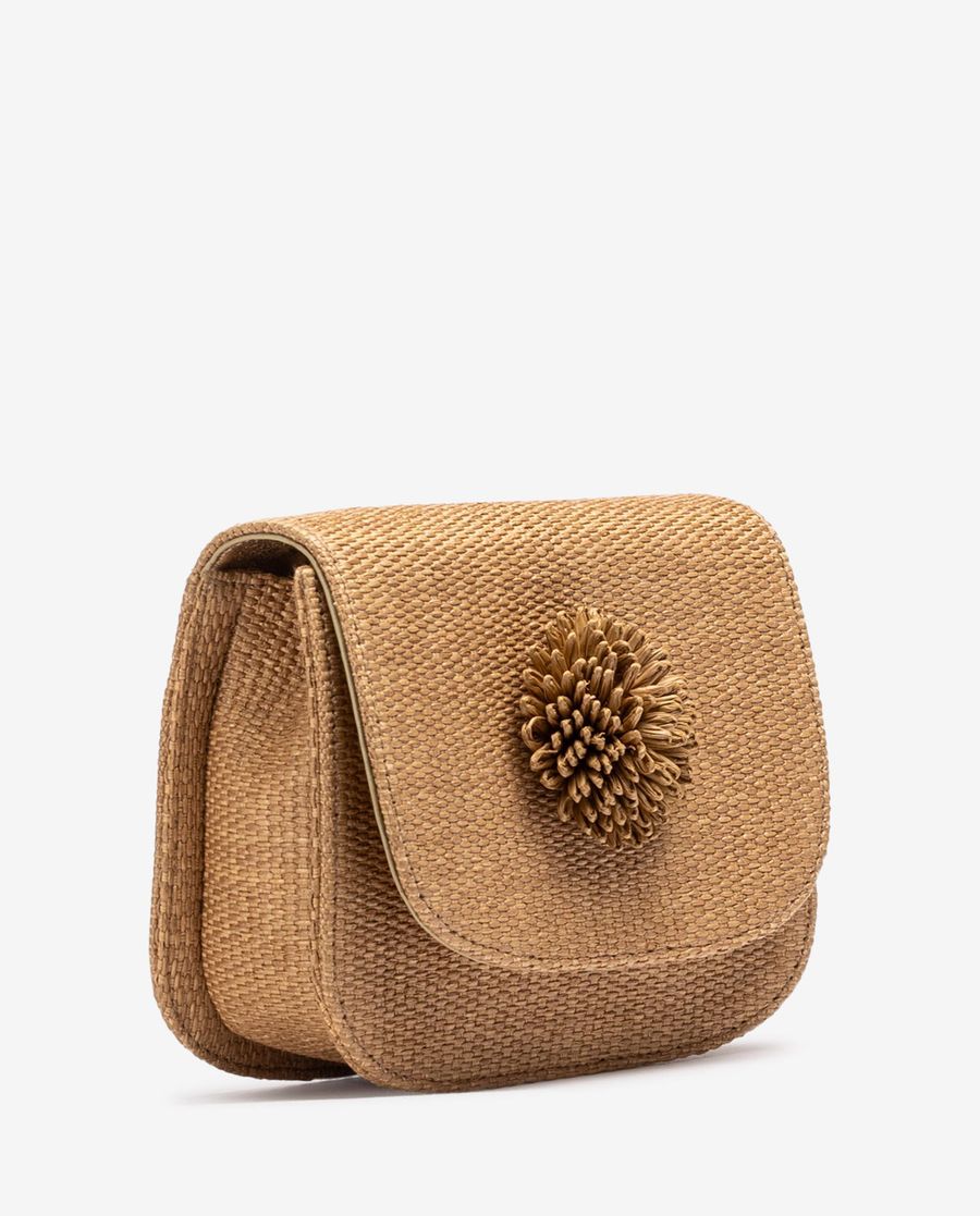 Sac en raphia orné Unisa Femme - Marron