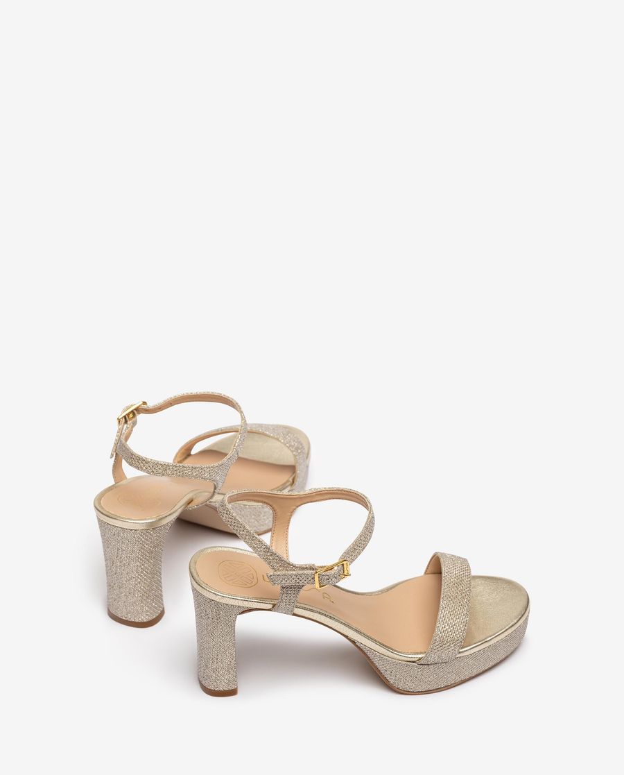Sandales à talons et plateformes Unisa pour femme - Doré