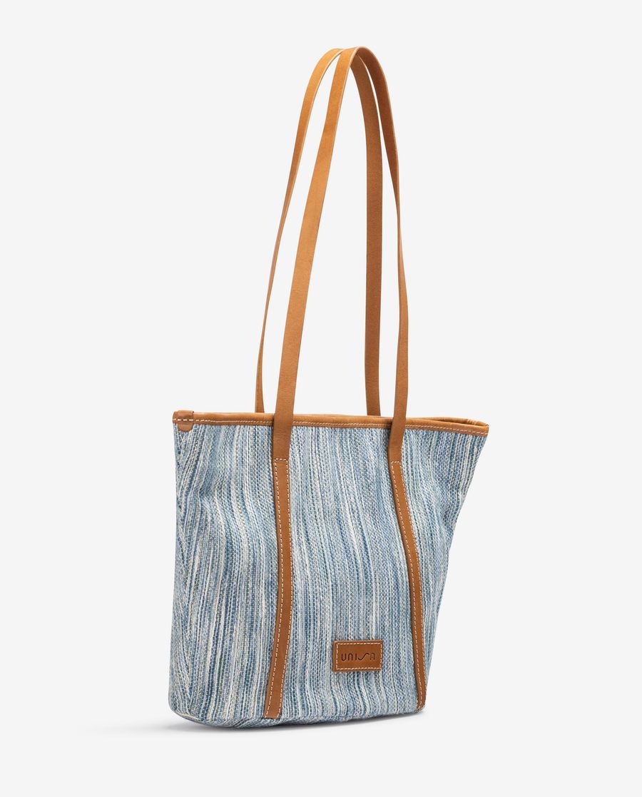 Sac cabas Unisa en tissu Jarapa pour femme - Bleu