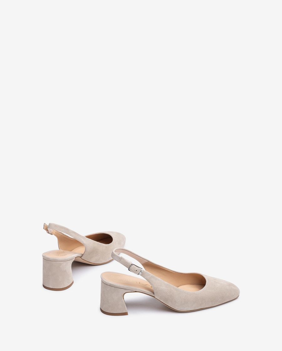 Sandales à bride arrière et bout rond Unisa pour femme - Beige