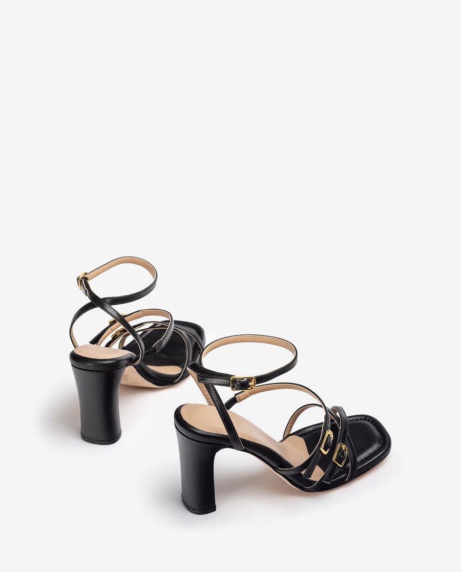 Sandales à talons hauts et lanières Unisa pour femme - Noir