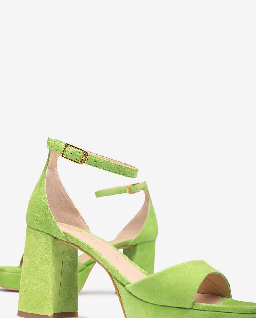 Sandales habillées Unisa pour femme avec tige et talon - Vert