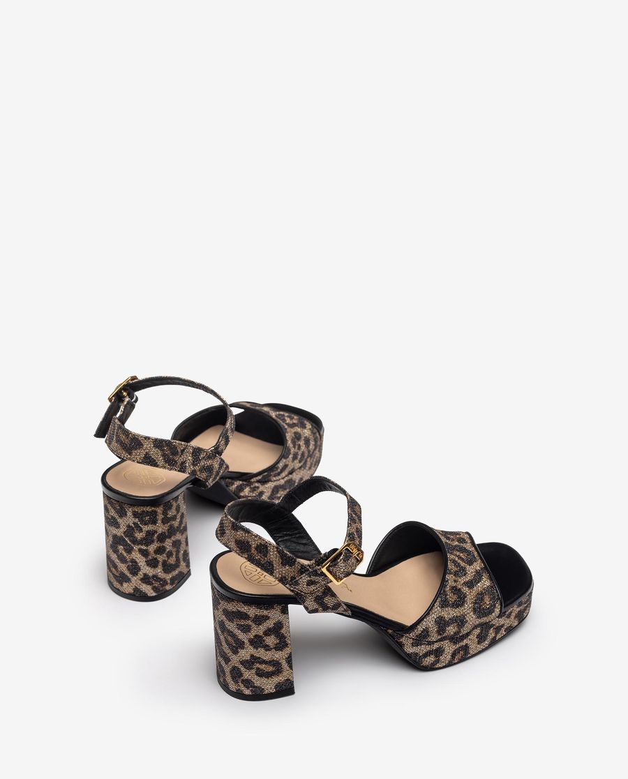 Sandales Unisa pour femme en cuir et talon large Leo