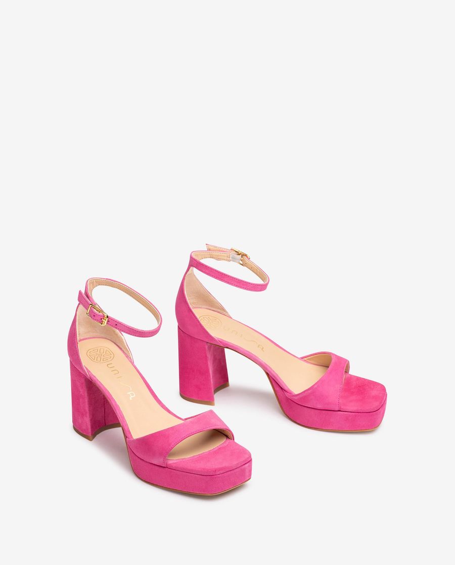 Sandales habillées à talon carré Unisa Femme - Rose