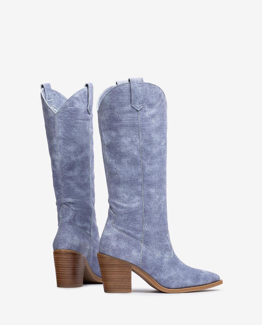 Bottes western Unisa pour femme - Bleu