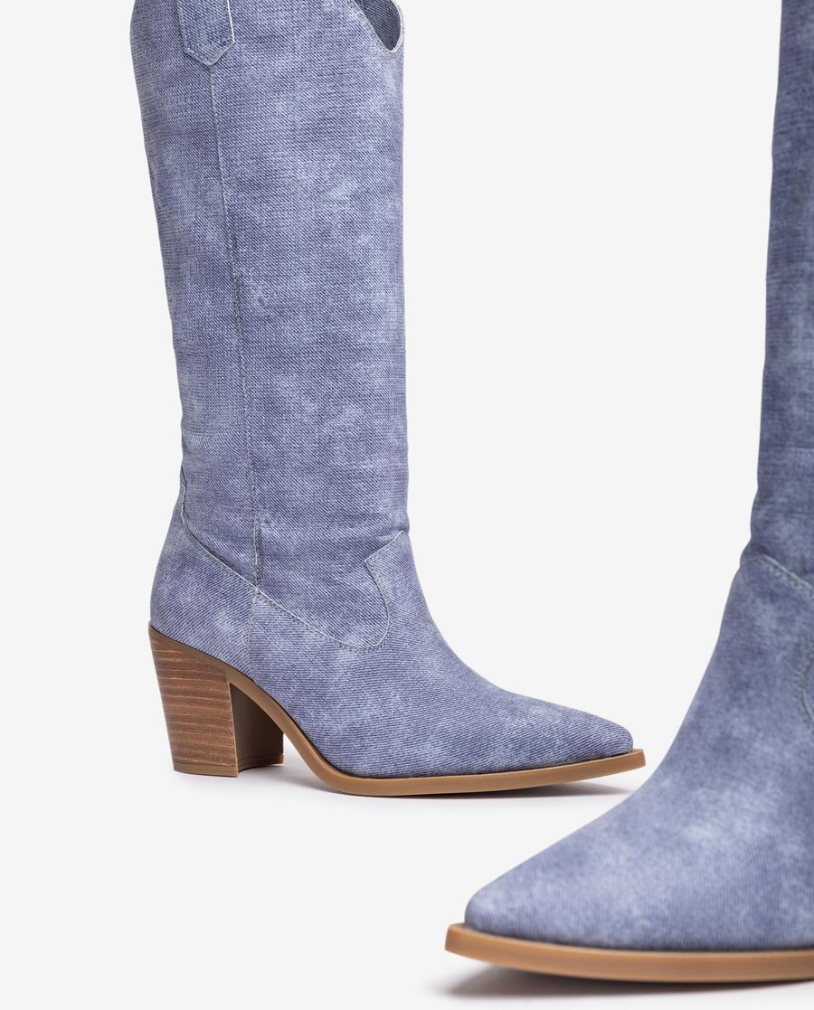Bottes western Unisa pour femme - Bleu
