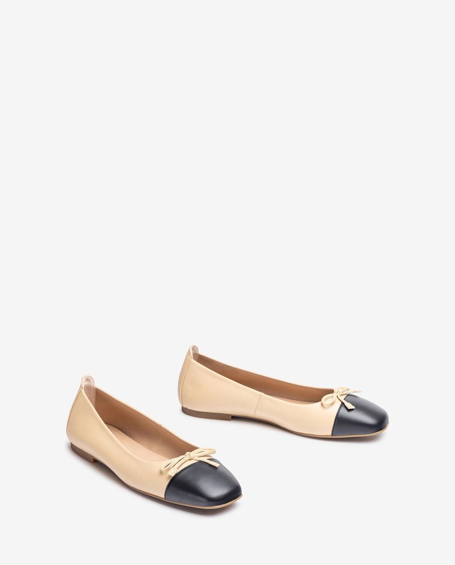 Ballerines Unisa Femme à bout carré - Beige