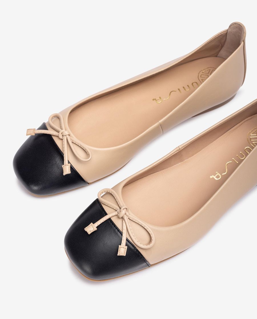 Ballerines Unisa Femme à bout carré - Beige