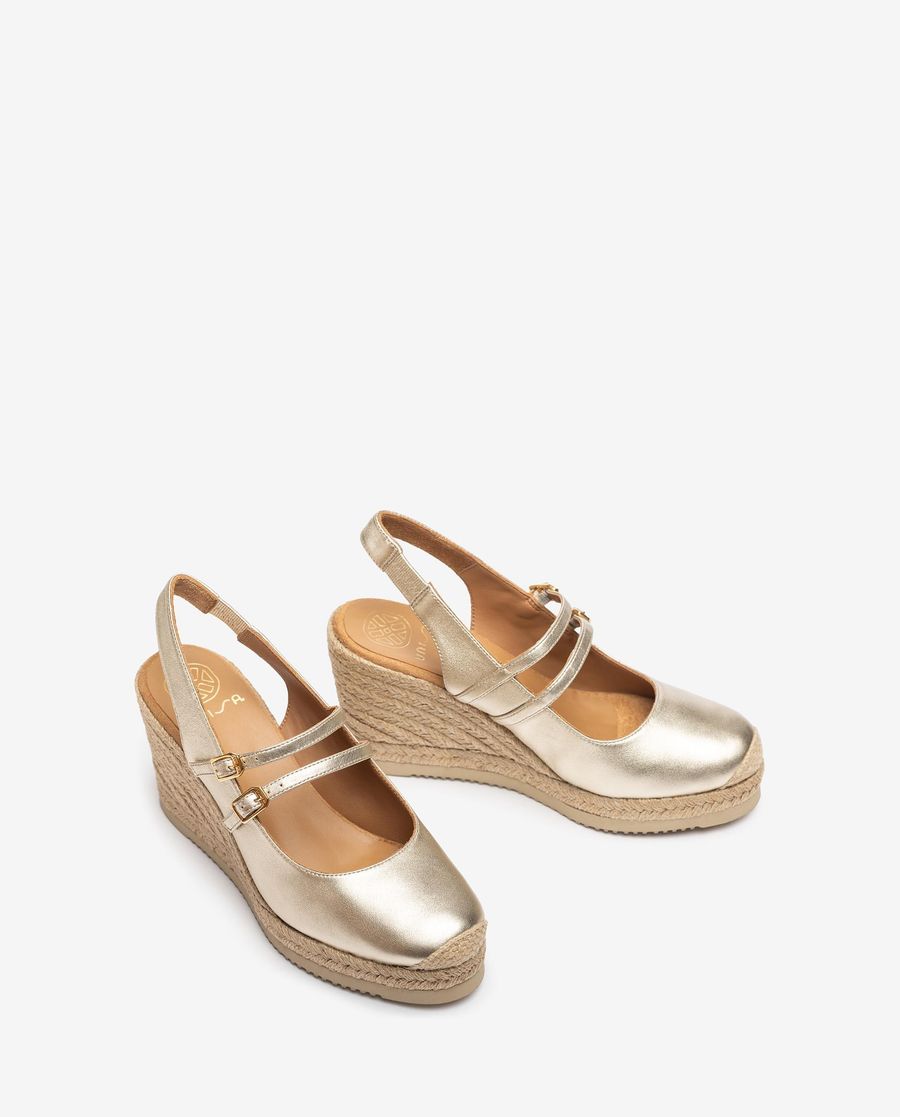 Escarpins à bride arrière Unisa Femme Espadrille - Doré