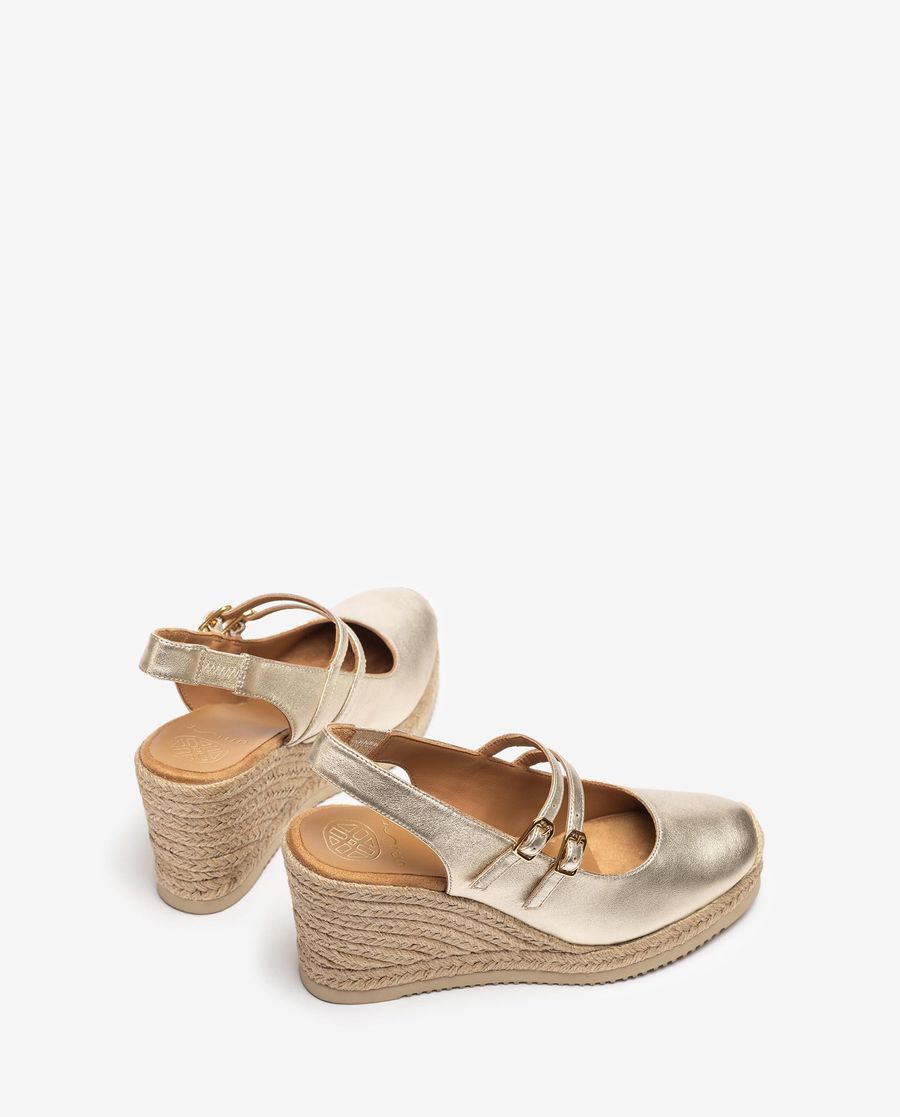 Escarpins à bride arrière Unisa Femme Espadrille - Doré
