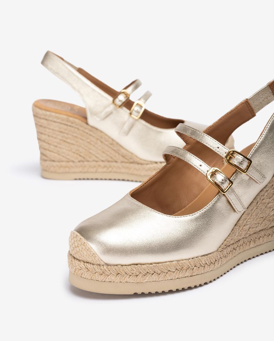 Escarpins à bride arrière Unisa Femme Espadrille - Doré