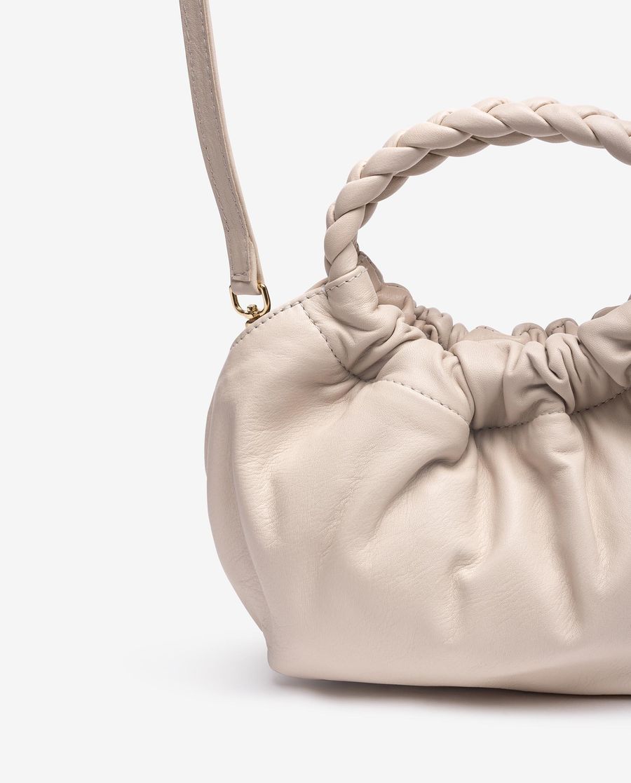 Petit sac Unisa avec anses tressées - Blanc