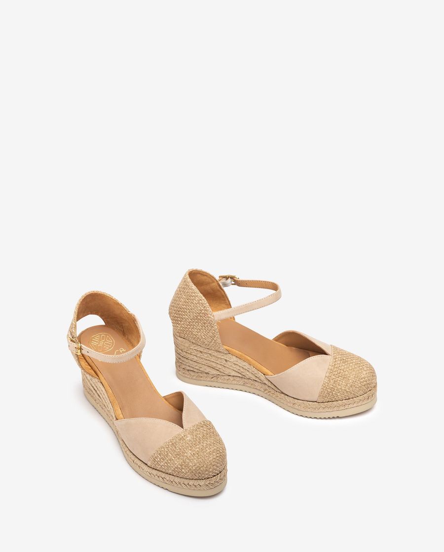 Espadrilles en lin écologique Unisa pour femme - Beige