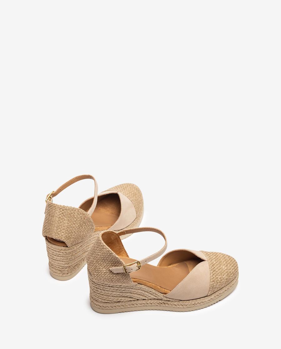 Espadrilles en lin écologique Unisa pour femme - Beige
