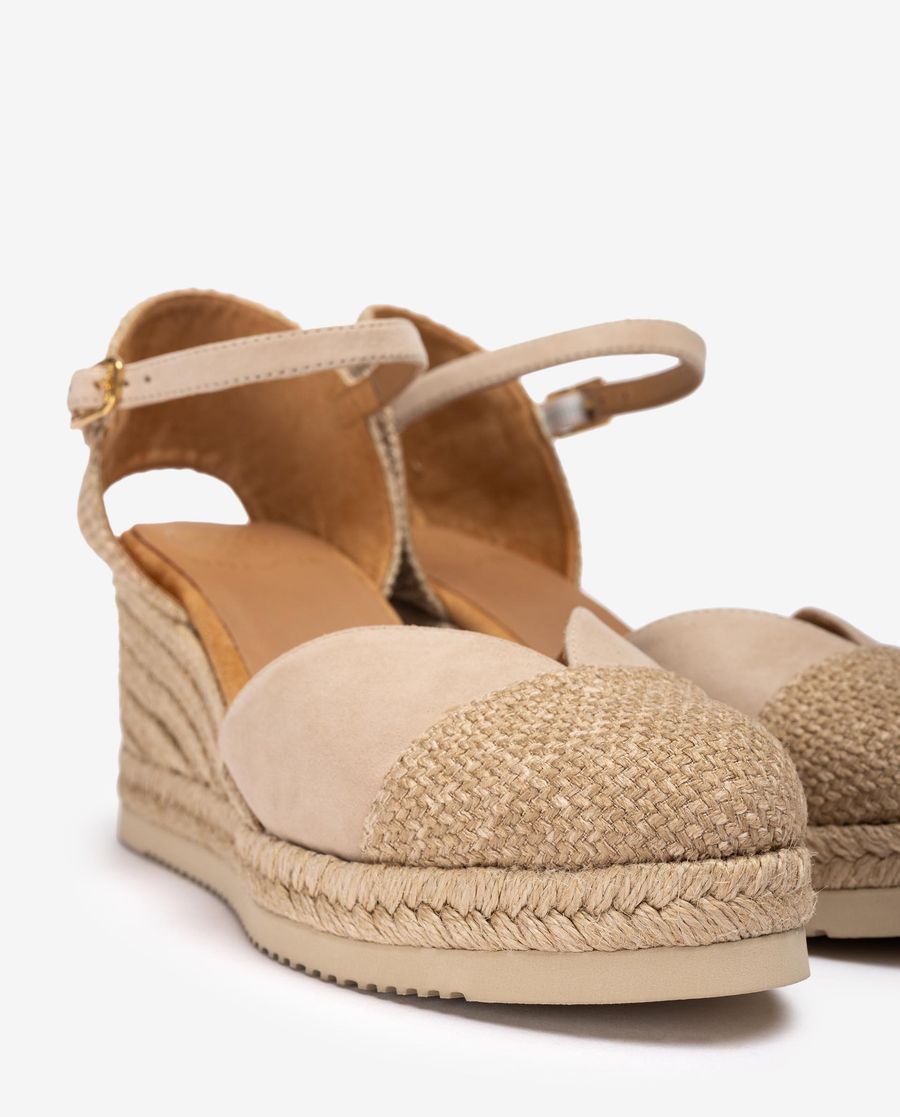 Espadrilles en lin écologique Unisa pour femme - Beige