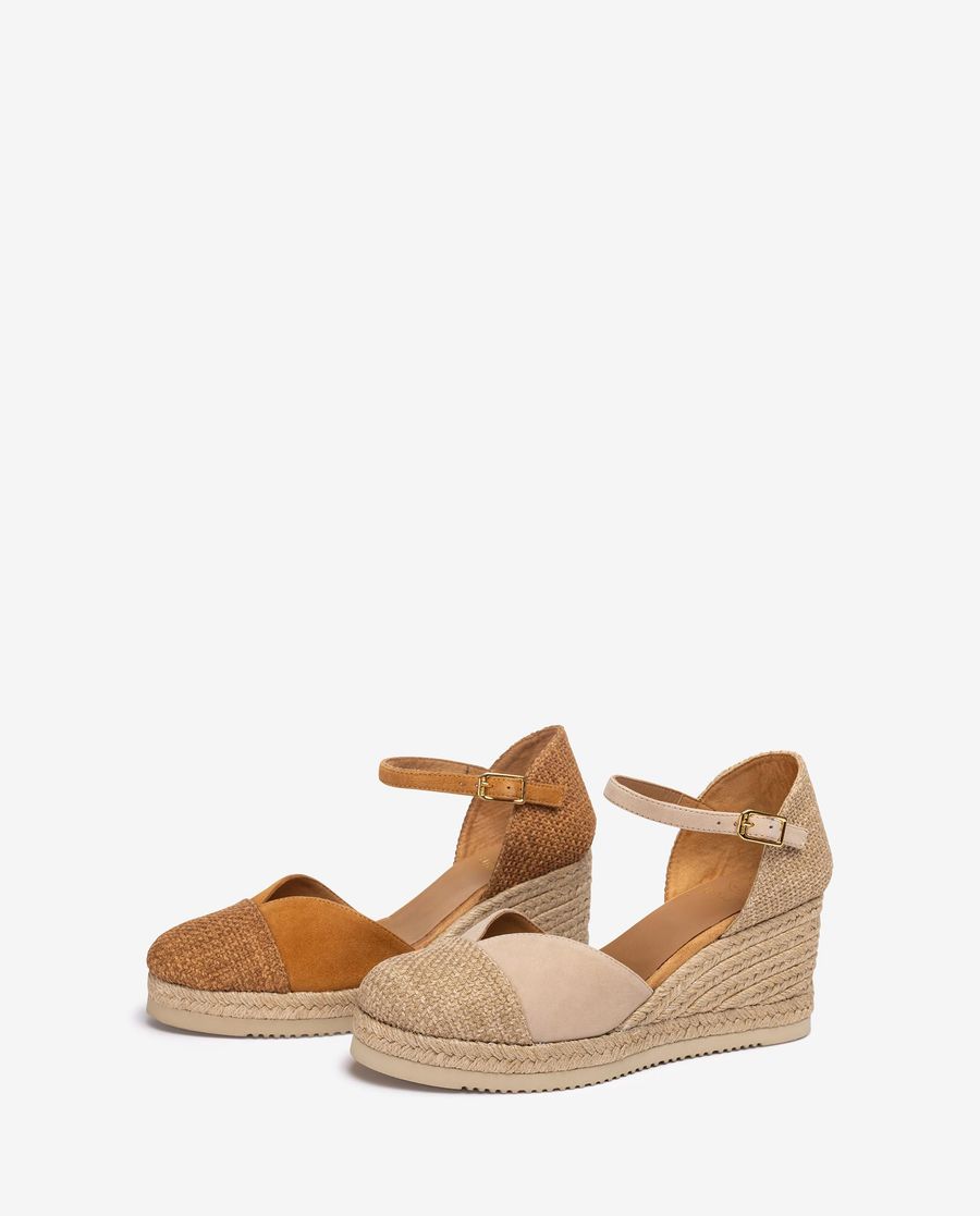 Espadrilles en lin écologique Unisa pour femme - Beige