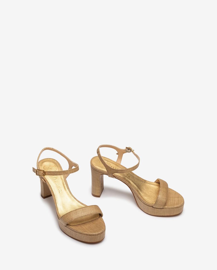 Sandales à talons compensés Unisa pour femme - Marron