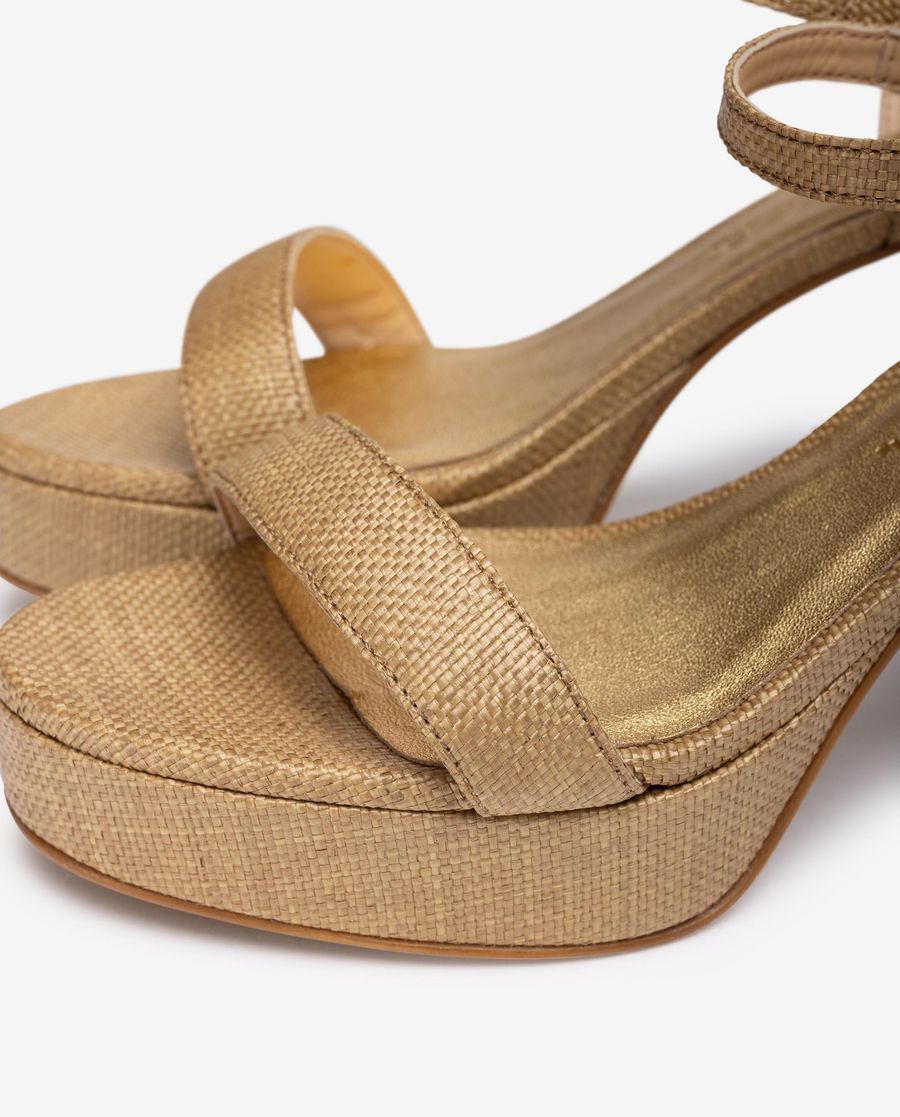 Sandales à talons compensés Unisa pour femme - Marron