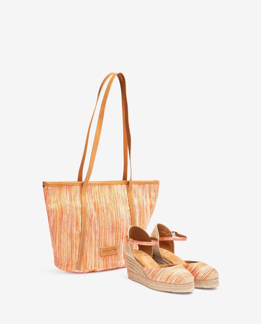Sac cabas en tissu Jarapa Unisa Femme - Rouge