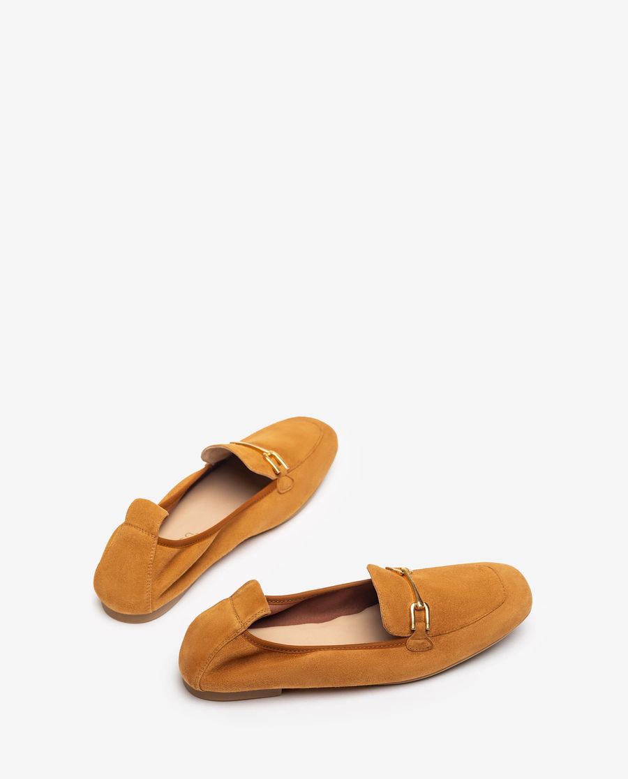 Mocassins plats non doublés Unisa pour femme - Marron