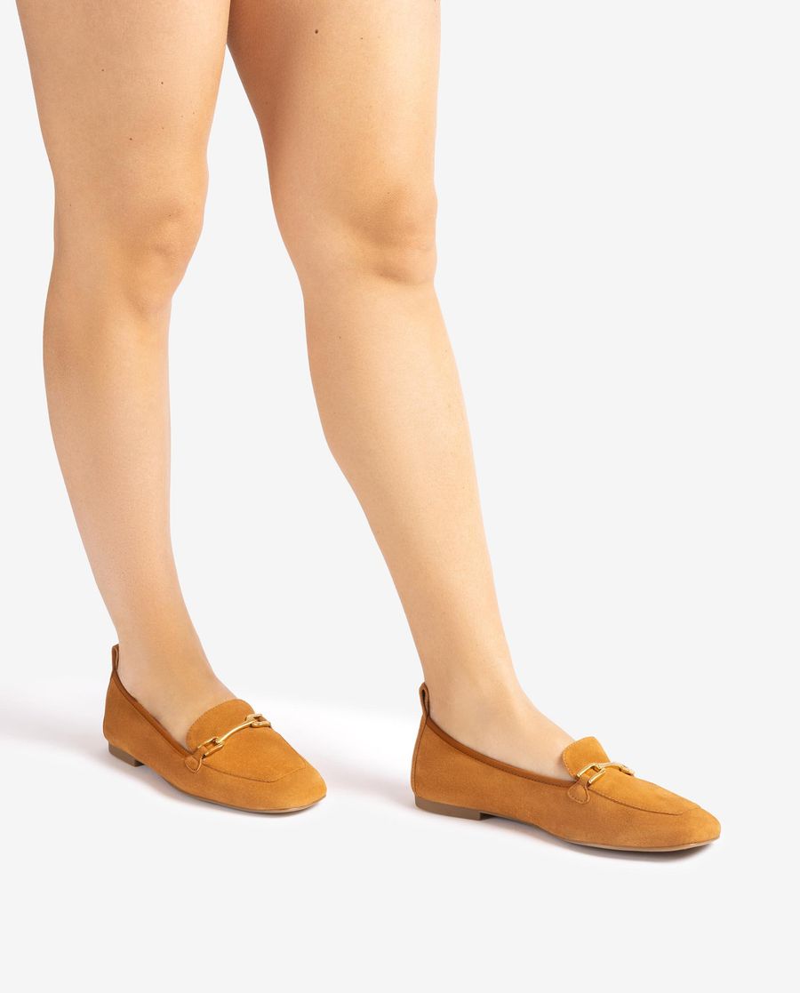 Mocassins plats non doublés Unisa pour femme - Marron
