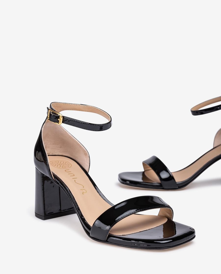 Sandales à bout carré pour femme Unisa - Noir
