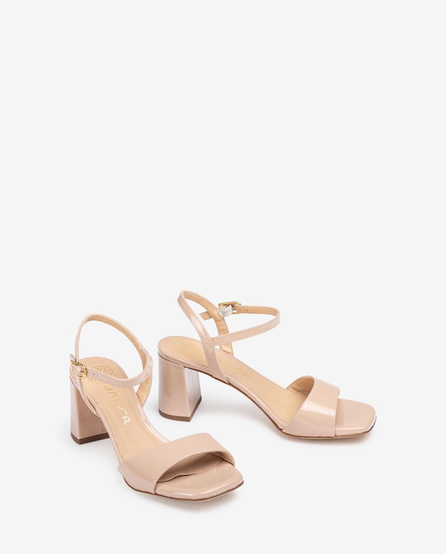 Sandales Unisa en cuir verni - Rose