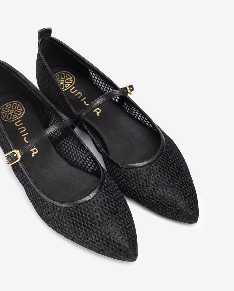 Ballerines à bout pointu Unisa pour femme - Noir