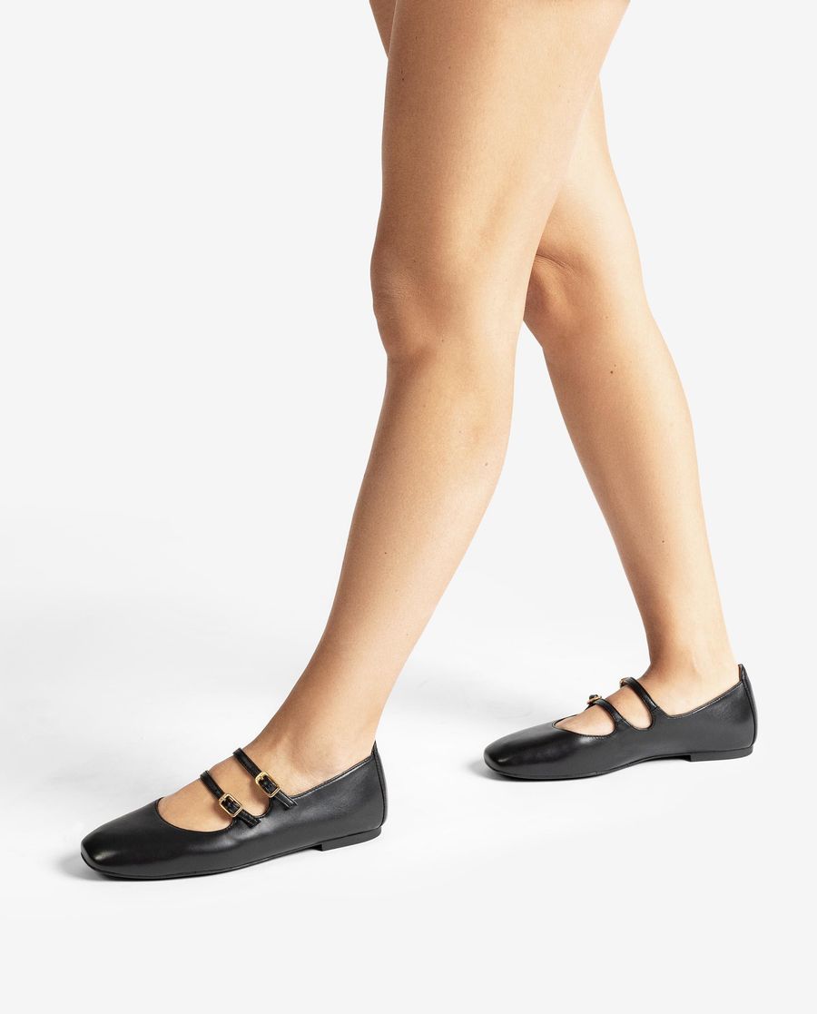 Ballerines à boucle Unisa pour femme - Noir