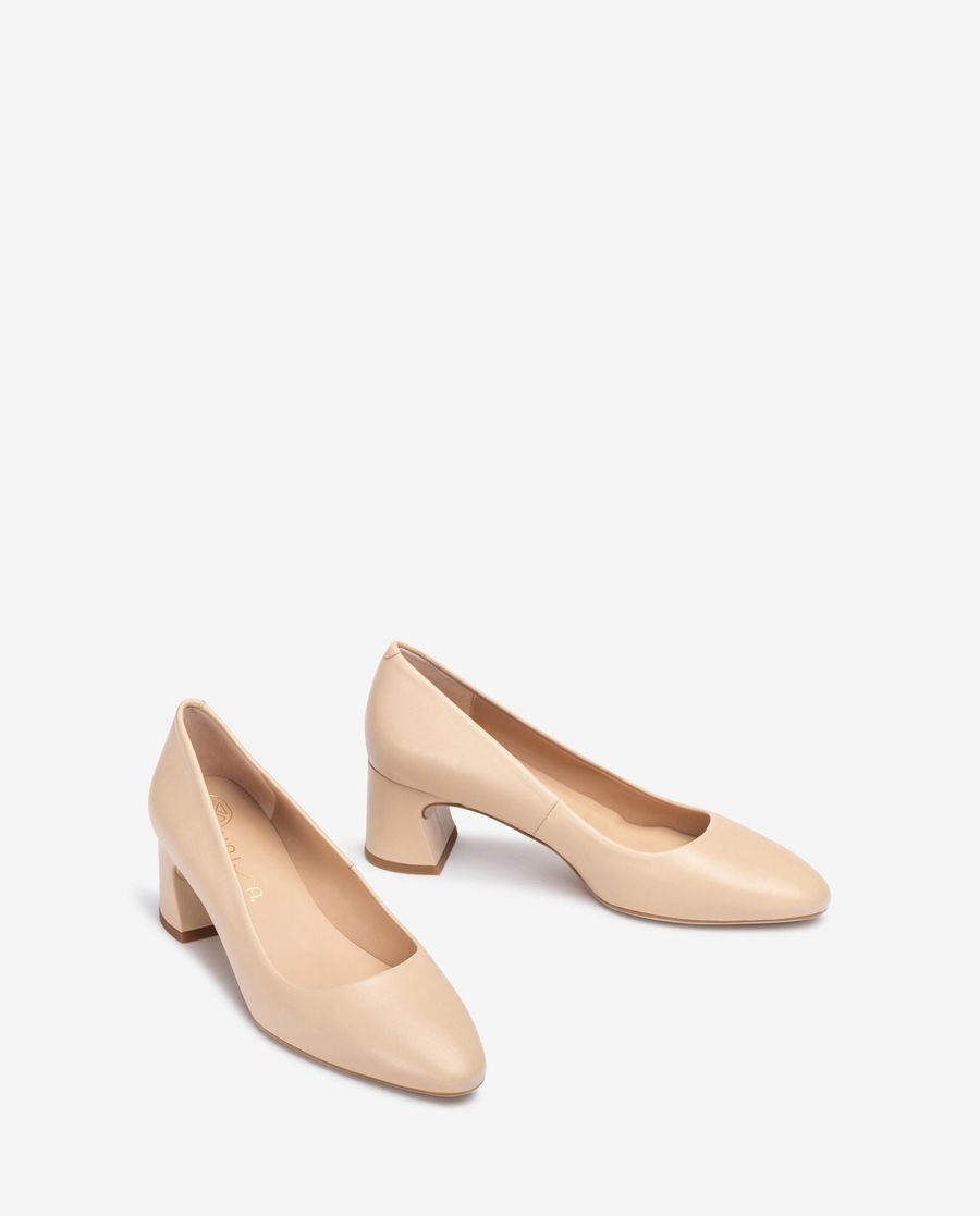 Escarpins à bout carré Unisa pour femme - Beige