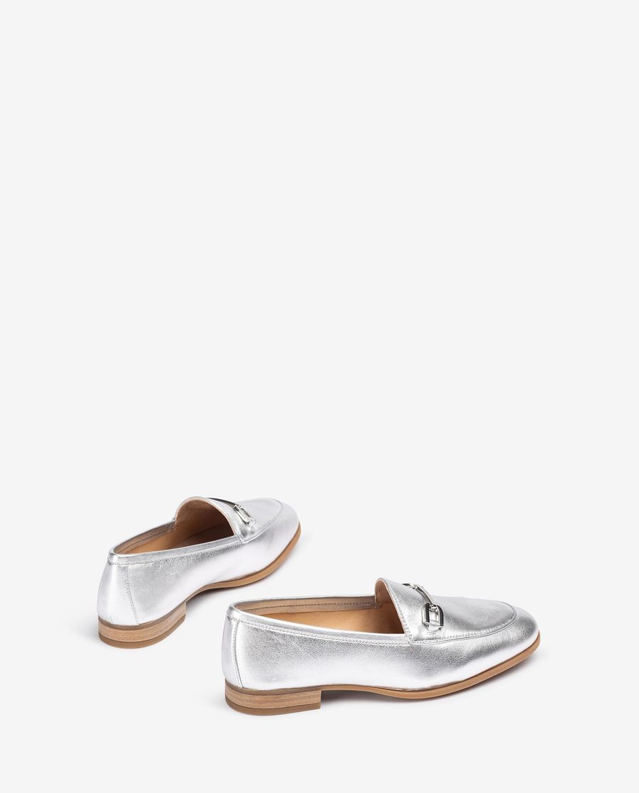Mocassins ornés Unisa pour femme - Argent
